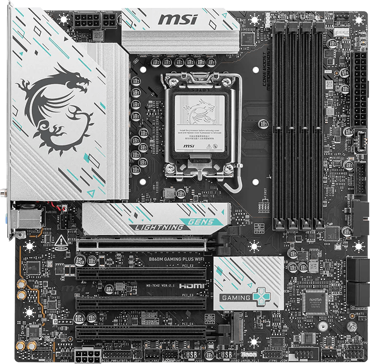 MSI B860M Gaming Plus WiFi board